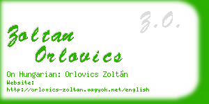 zoltan orlovics business card